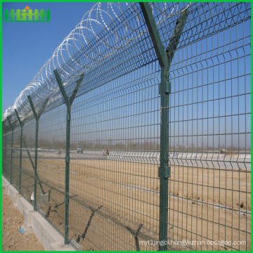 pvc coated Railway airport welded fence